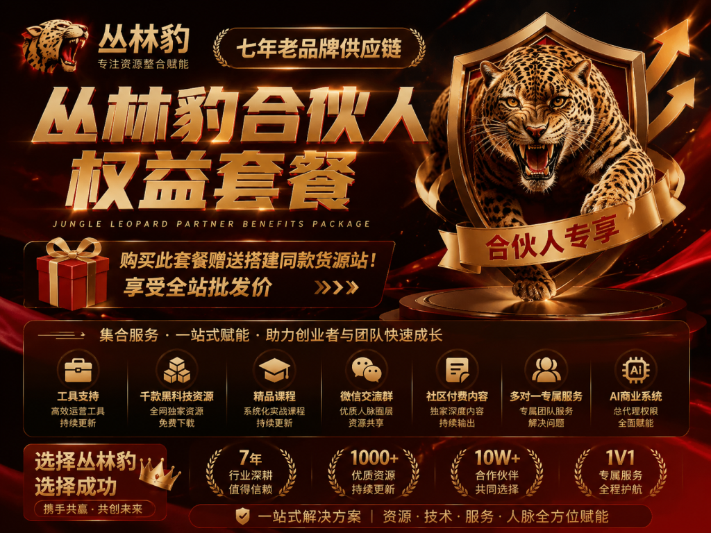 图片[1]-合伙人权益-赠送同款货源站-限时价格698-卓启网络-专注数字轻创-AI产品供应链